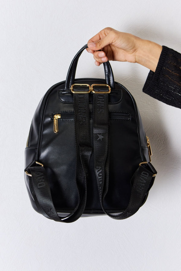 David Jones PU Leather Backpack-Teresa's Fashionista LLC