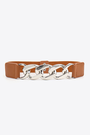 Chain Detail Elastic Belt-Teresa's Fashionista LLC