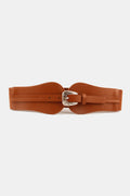 Wide Elastic Belt with Alloy Buckle-Teresa's Fashionista LLC