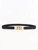Zinc Alloy Buckle Elastic PU Belt-Teresa's Fashionista LLC