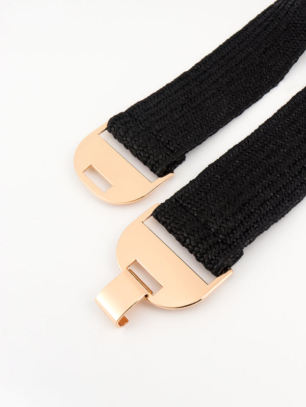 Alloy Buckle Elastic Belt-Teresa's Fashionista LLC