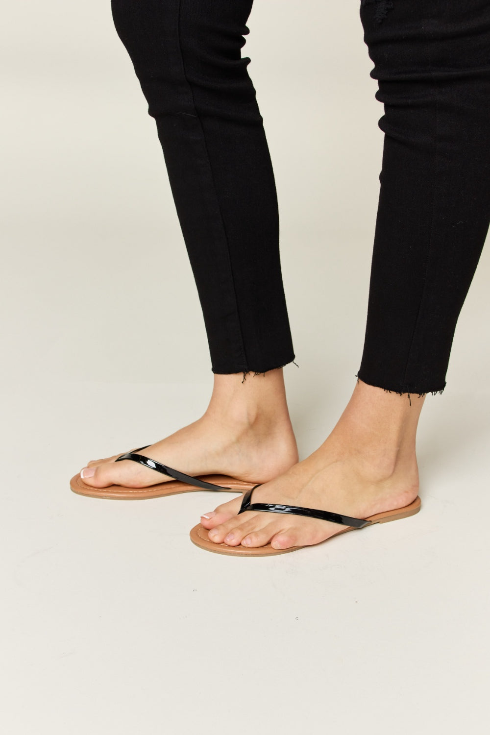 WILD DIVA PU Leather Open Toe Sandals-Teresa's Fashionista LLC