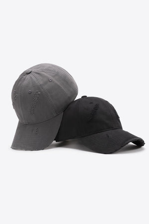 Distressed Adjustable Baseball Cap-Teresa's Fashionista LLC