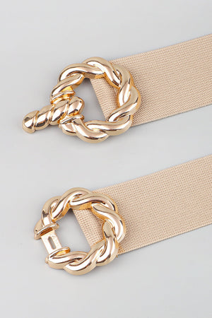 Zinc Alloy Buckle Elastic Belt-Teresa's Fashionista LLC