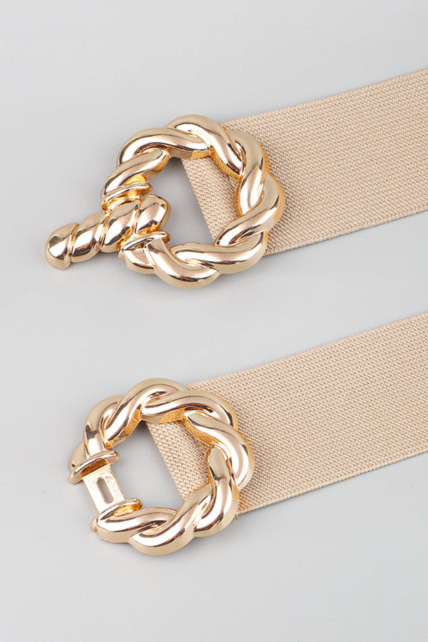 Zinc Alloy Buckle Elastic Belt-Teresa's Fashionista LLC