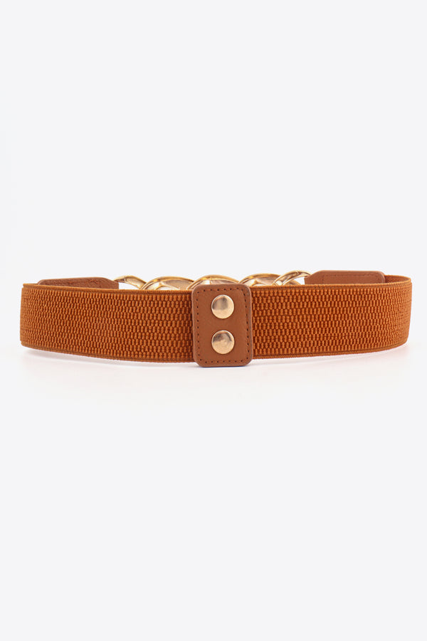 Chain Detail Elastic Belt-Teresa's Fashionista LLC