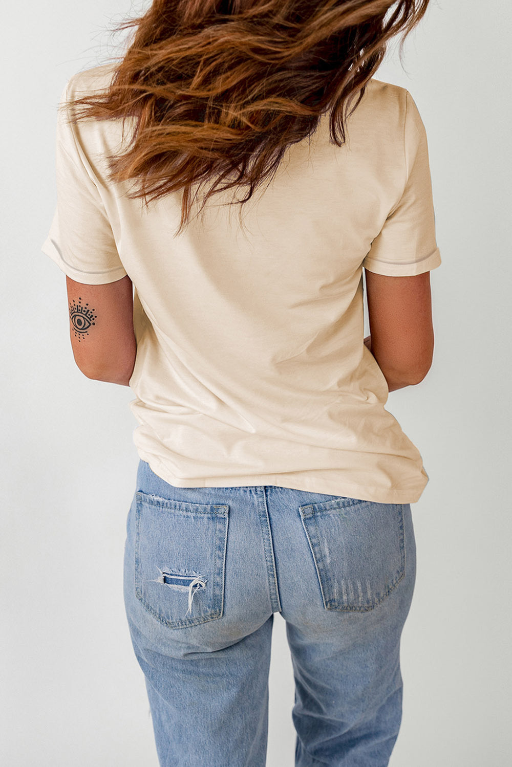 Pumpkin Graphic Round Neck Cuffed T-Shirt - Teresa's Fashionista LLC