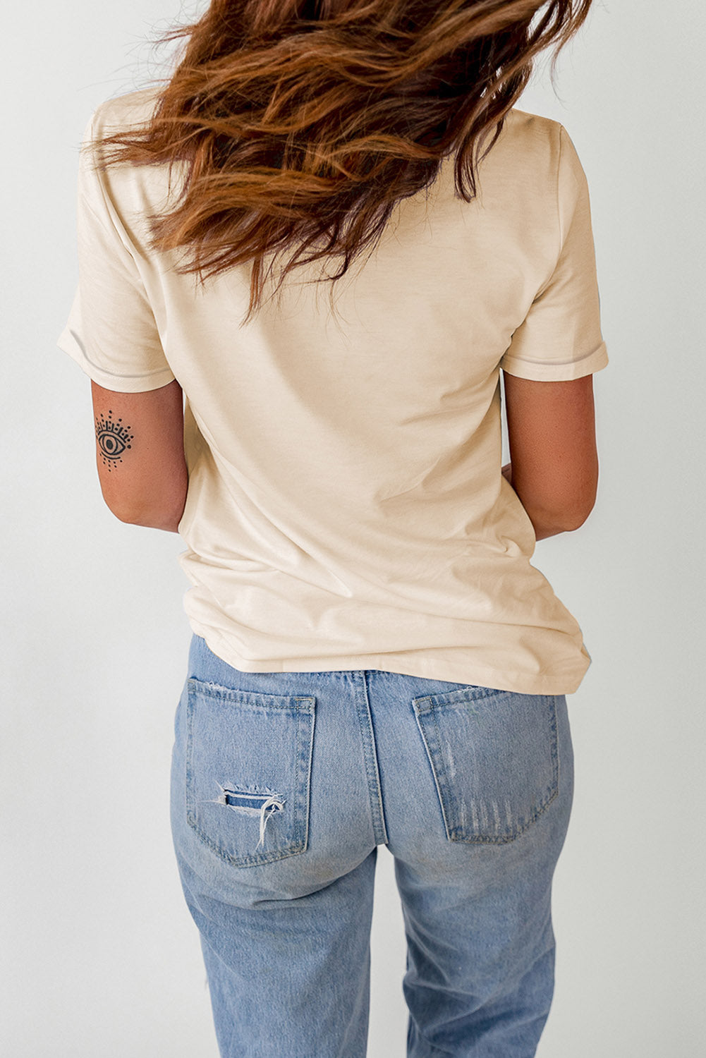 Pumpkin Graphic Round Neck Cuffed T-Shirt - Teresa's Fashionista LLC
