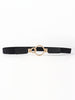 Double Ring Buckle Elastic PU Belt-Teresa's Fashionista LLC