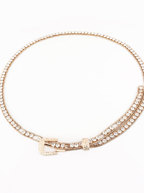 Rhinestone Metal Belt-Teresa's Fashionista LLC