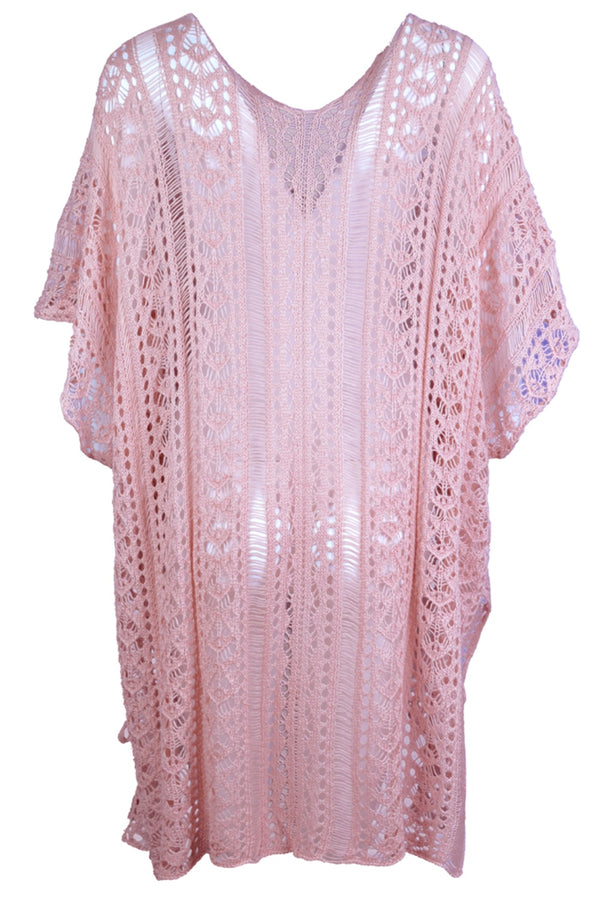 Cutout V-Neck Cover-Up with Tassel-Teresa's Fashionista LLC