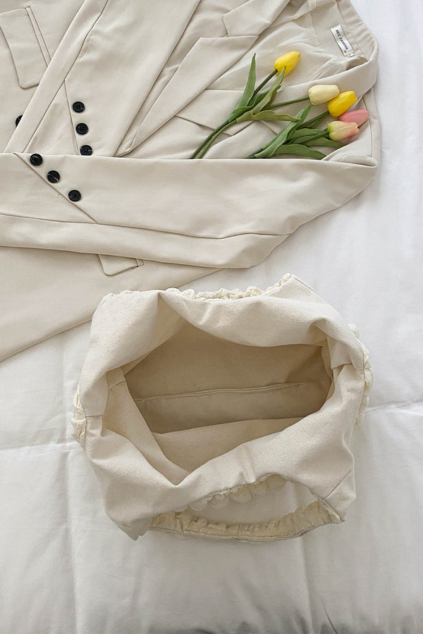Ruched Polyester Large Handbag-Teresa's Fashionista LLC