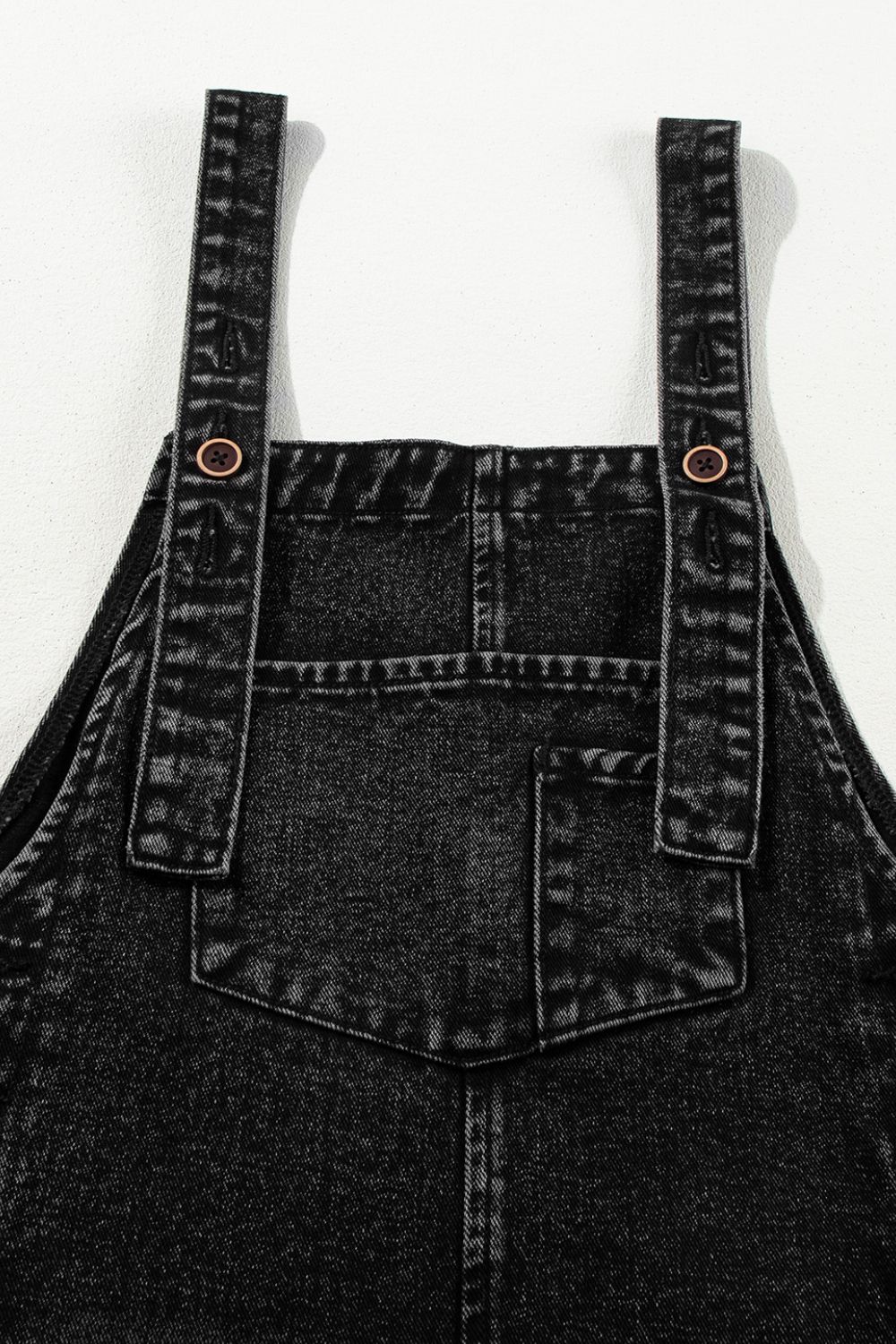 Distressed Wide Strap Denim Overalls - Teresa's Fashionista LLC