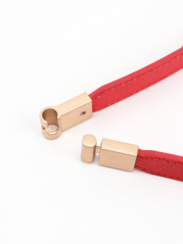 PU Elastic Skinny Belt-Teresa's Fashionista LLC