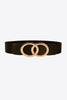 Zinc Alloy Buckle Elastic PU Belt-Teresa's Fashionista LLC