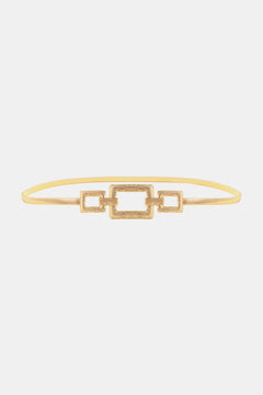 Square Shape Zinc Alloy Buckle Iron Belt-Teresa's Fashionista LLC