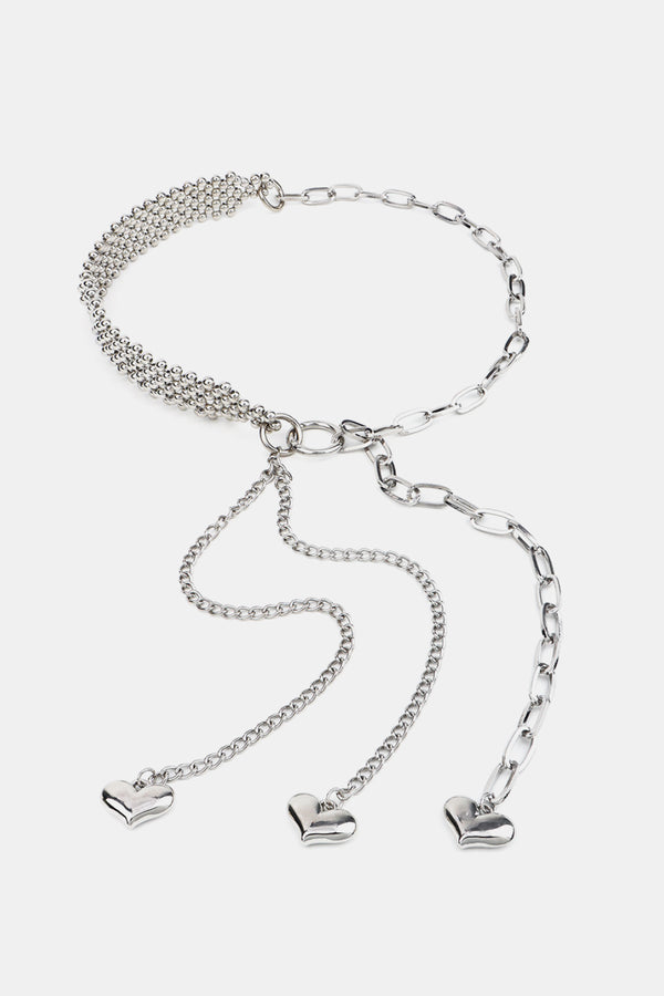 CCB Bead Heart Charm Belt-Teresa's Fashionista LLC