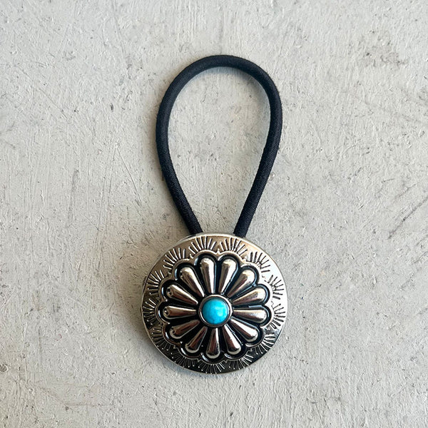 Turquoise Round Shape Hair Rope - Teresa's Fashionista LLC