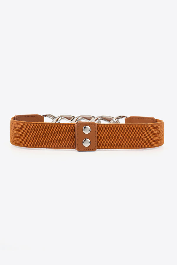 Chain Detail Elastic Belt-Teresa's Fashionista LLC