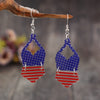 US Flag Pattern Acrylic Earrings-Teresa's Fashionista LLC