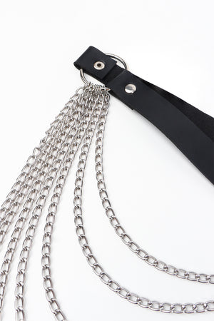 PU Belt with Chain-Teresa's Fashionista LLC