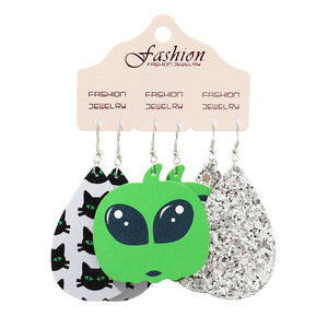 Teardrop Shape Halloween Theme Dangle Earrings - Teresa's Fashionista LLC