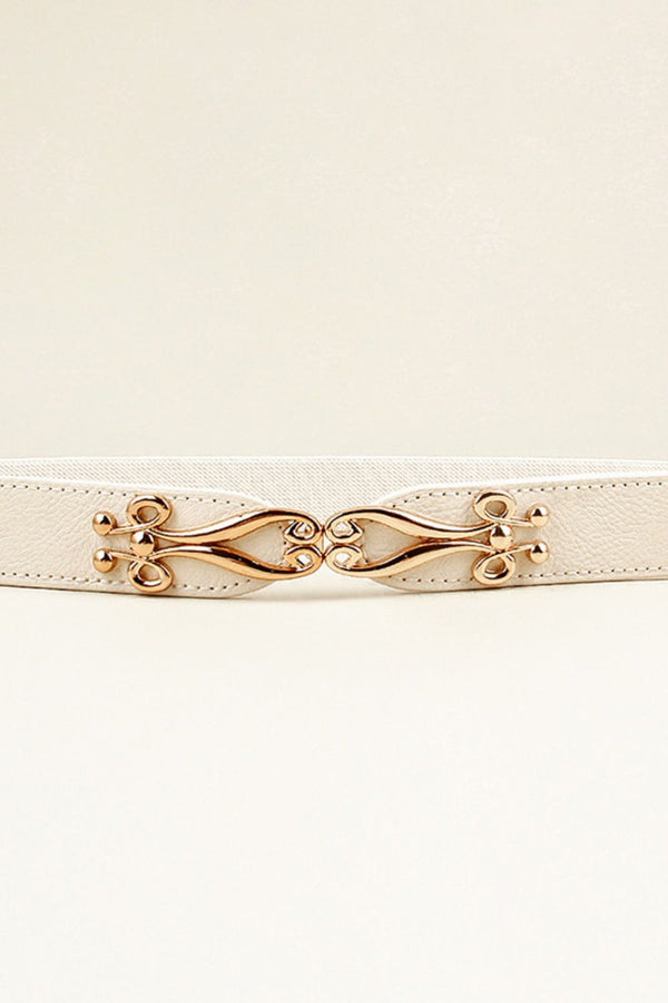 Alloy Buckle Elastic Belt-Teresa's Fashionista LLC