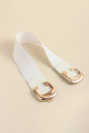 Zinc Alloy Buckle Elastic Wide Belt-Teresa's Fashionista LLC