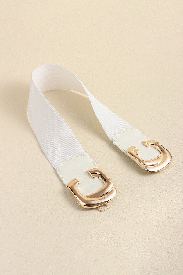 Zinc Alloy Buckle Elastic Wide Belt-Teresa's Fashionista LLC