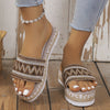 Open Toe Platform Sandals-Teresa's Fashionista LLC