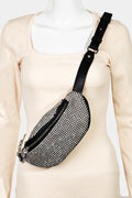 Fame Pave Rhinestone Crossbody Bag - Teresa's Fashionista LLC