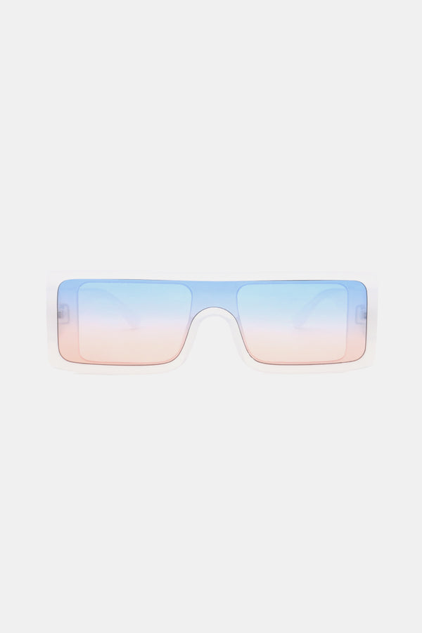 Polycarbonate Frame Rectangle Sunglasses-Teresa's Fashionista LLC
