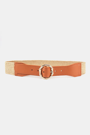 Alloy Buckle Braided Belt-Teresa's Fashionista LLC