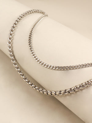 Double-Layered Metal Chain Belt-Teresa's Fashionista LLC