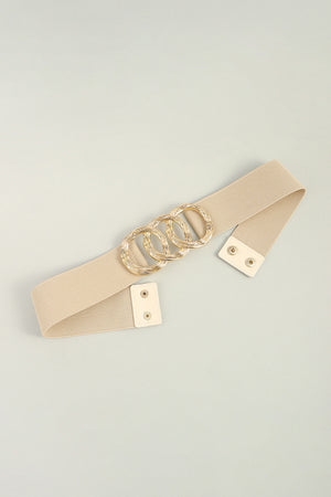 Zinc Alloy Buckle Elastic Wide Belt-Teresa's Fashionista LLC