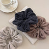3-Piece Ruched Heathered Elastic Hair Scrunchy - Teresa's Fashionista LLC