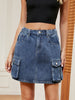 High Waist Denim Skirt-Teresa's Fashionista LLC