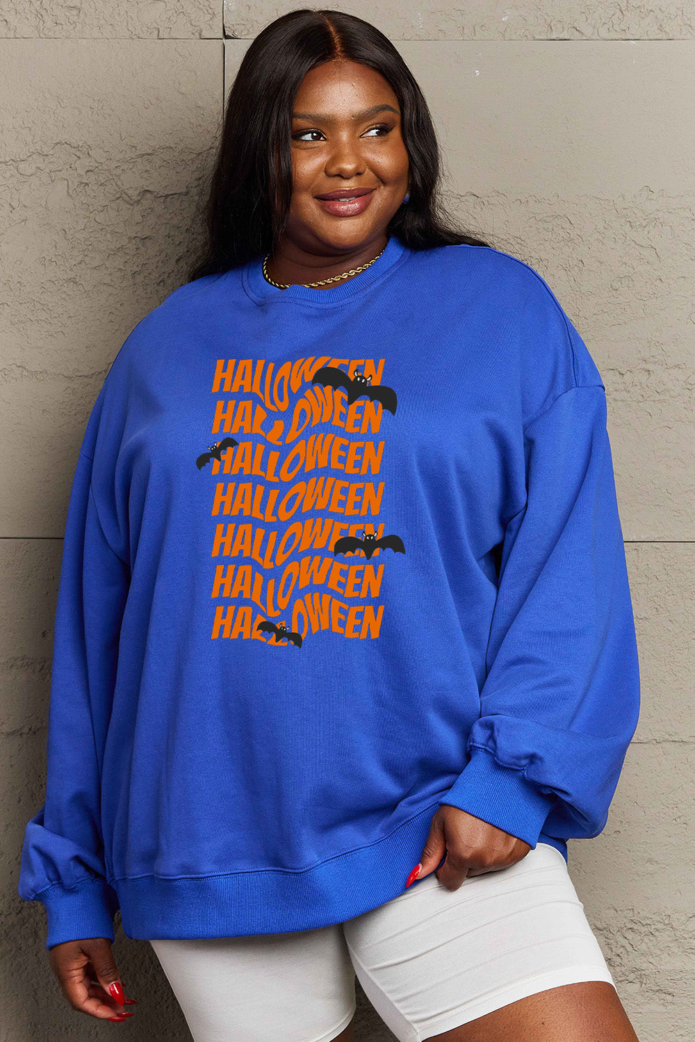 Simply Love Full Size HALLOWEEN Graphic Sweatshirt - Teresa's Fashionista LLC