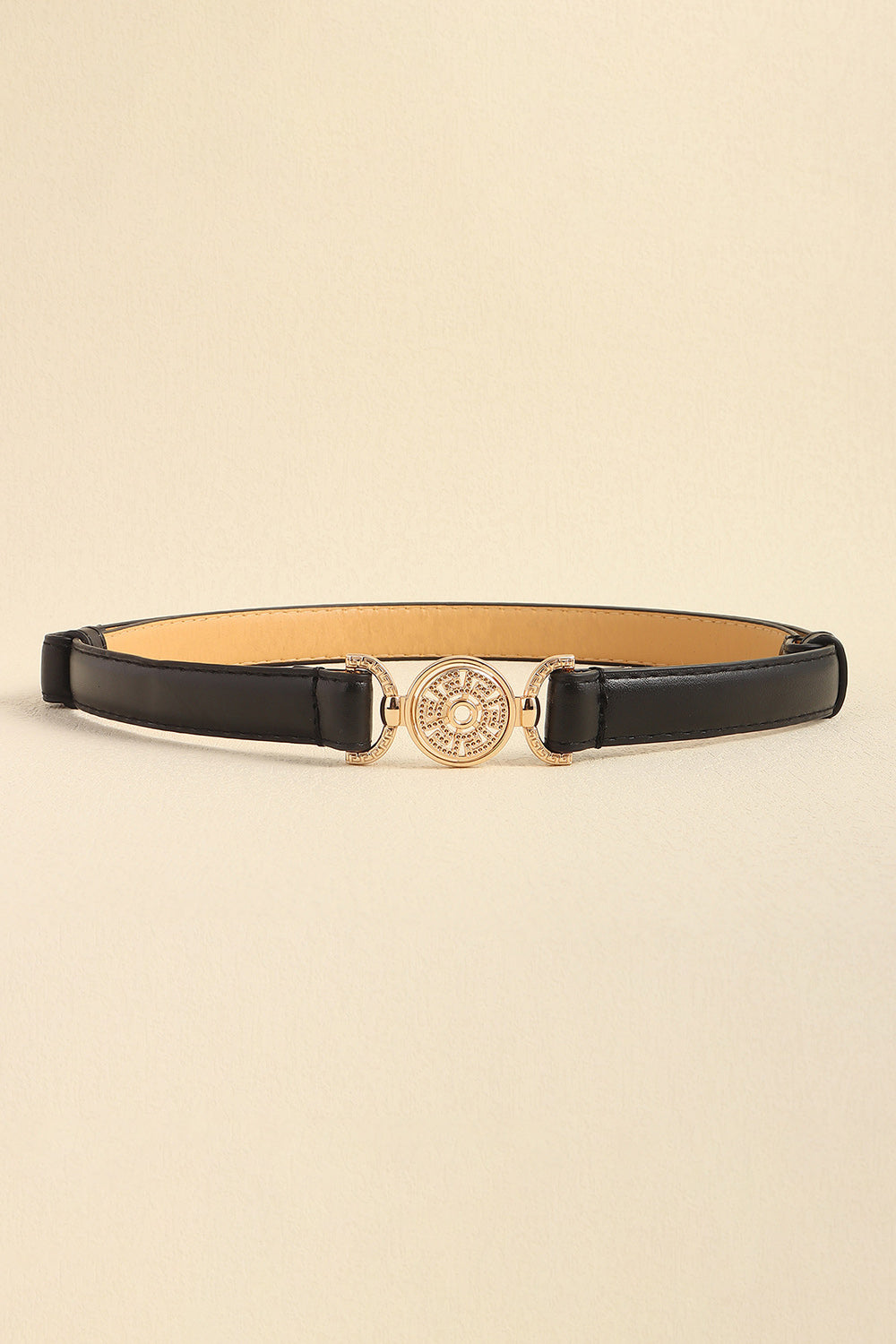 Rhinestone Decor PU Leather Belt-Teresa's Fashionista LLC