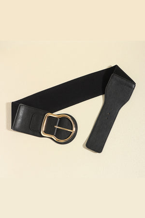 Zinc Alloy PU Leather Belt-Teresa's Fashionista LLC
