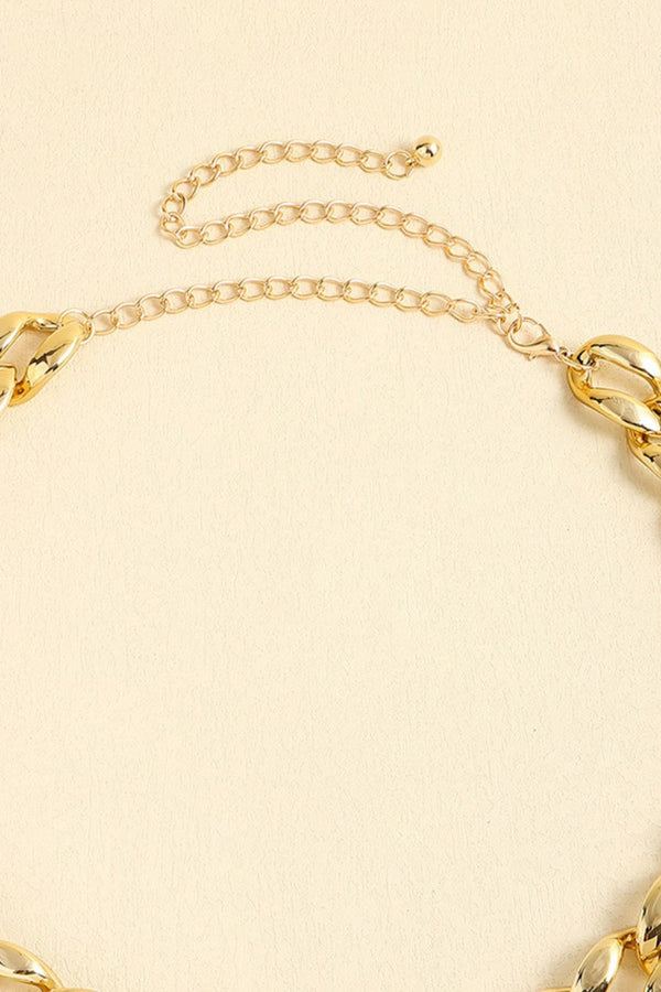 1" Width Acrylic Curb Chain Belt-Teresa's Fashionista LLC