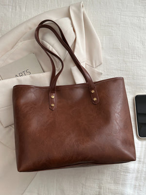 PU Leather Medium Shoulder Bag-Teresa's Fashionista LLC