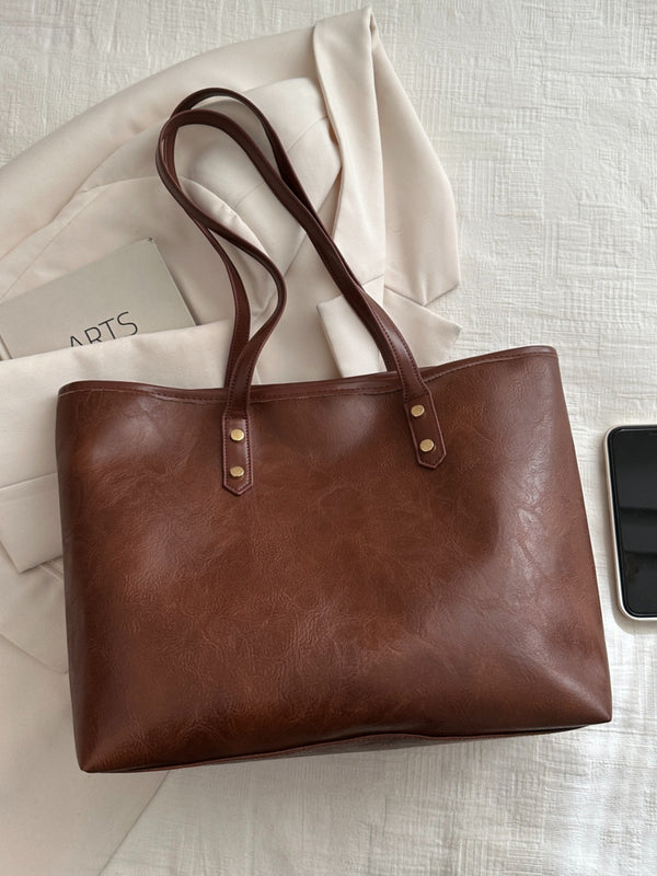 PU Leather Medium Shoulder Bag-Teresa's Fashionista LLC