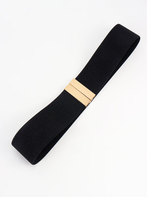 Alloy Buckle Elastic Belt-Teresa's Fashionista LLC