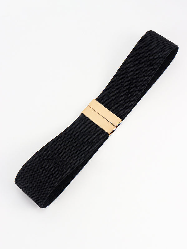 Alloy Buckle Elastic Belt-Teresa's Fashionista LLC