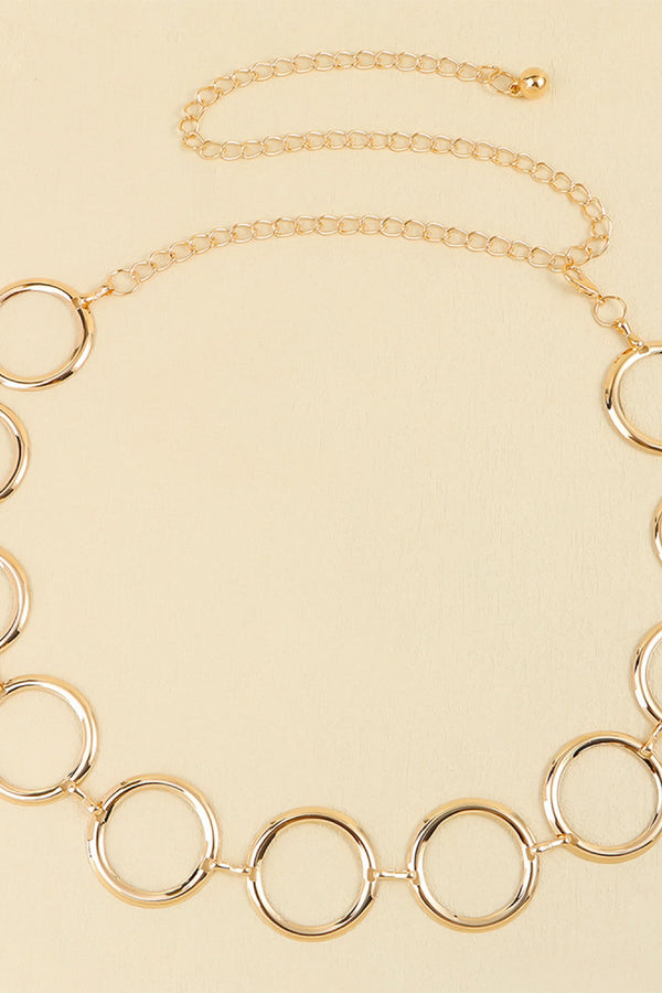 Circle Ring Chain Belt-Teresa's Fashionista LLC