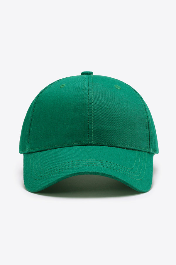 Plain Adjustable Cotton Baseball Cap-Teresa's Fashionista LLC