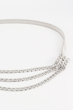 Metal Triple-Layered Chain Belt-Teresa's Fashionista LLC