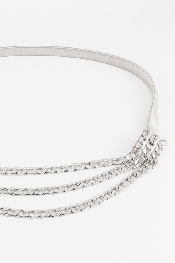 Metal Triple-Layered Chain Belt-Teresa's Fashionista LLC