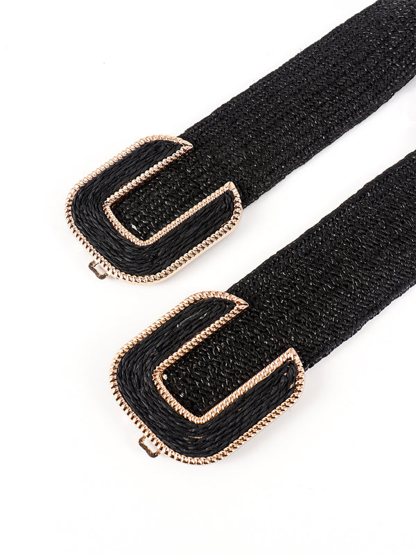 Wide Braid Belt-Teresa's Fashionista LLC